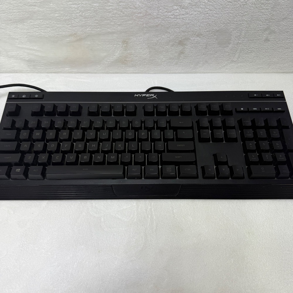 HyperX Alloy Core RGB Wired Gaming Keyboard Black HX-KB5ME2-US Braided Cable